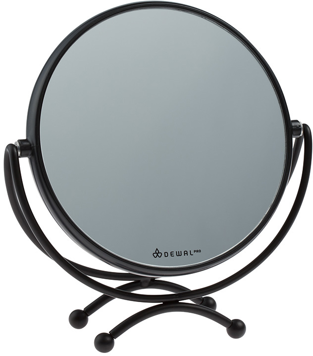 MR-320 black Зеркало косметическое (18,5 х 19 см) DEWAL