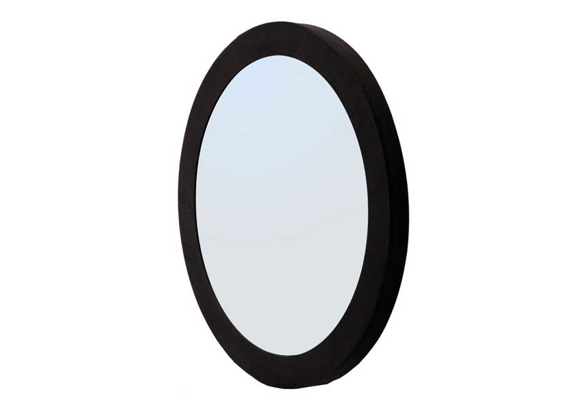 MR-9M22 Зеркало заднего вида DEWAL полимер, черное, круглое, с ручкой, размер 23,5 см. 