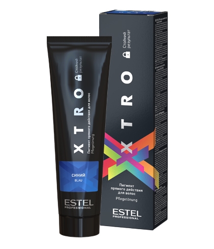 EX/NB Пигмент прямого действия для волос ESTEL XTRO BLACK синий, 100мл