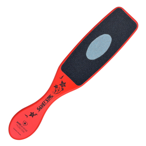 Терка для педикюра красная ручка,80-100-150 grit SilverStar. АТ350