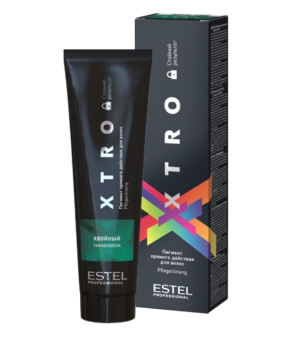 EX/NH Пигмент прямого действия для волос ESTEL XTRO BLACK хвойный, 100мл