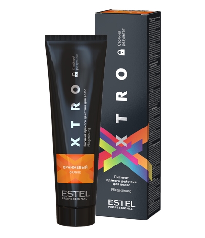 EX/NO Пигмент прямого действия для волос ESTEL XTRO BLACK оранжевый, 100мл
