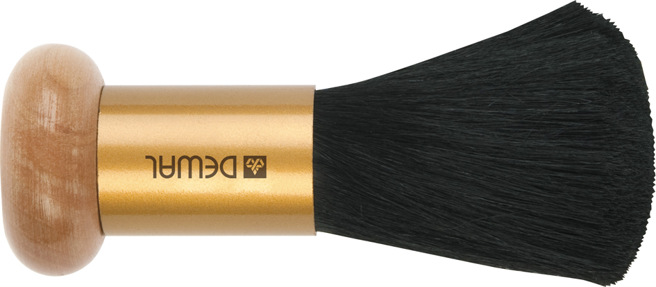 NB1404 Кисть-сметка DEWAL, настольная, ручка- дерево+ металл, натуральная овечья щетина.