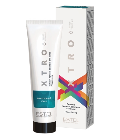EX/NT Пигмент прямого действия для волос ESTEL XTRO WHITE бирюзовый, 100мл