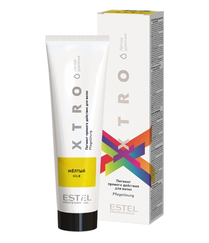EX/NY Пигмент прямого действия для волос ESTEL XTRO WHITE желтый, 100мл