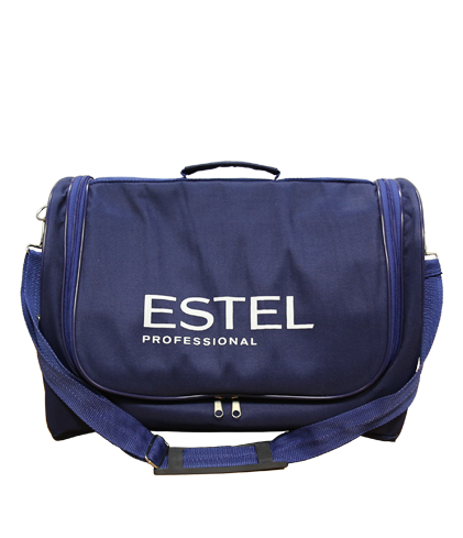 Сумка-саквояж парикмахера “Овал” синяя с логотипом ESTEL. А.7 