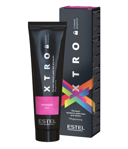EX/NP Пигмент прямого действия для волос ESTEL XTRO BLACK розовый, 100мл