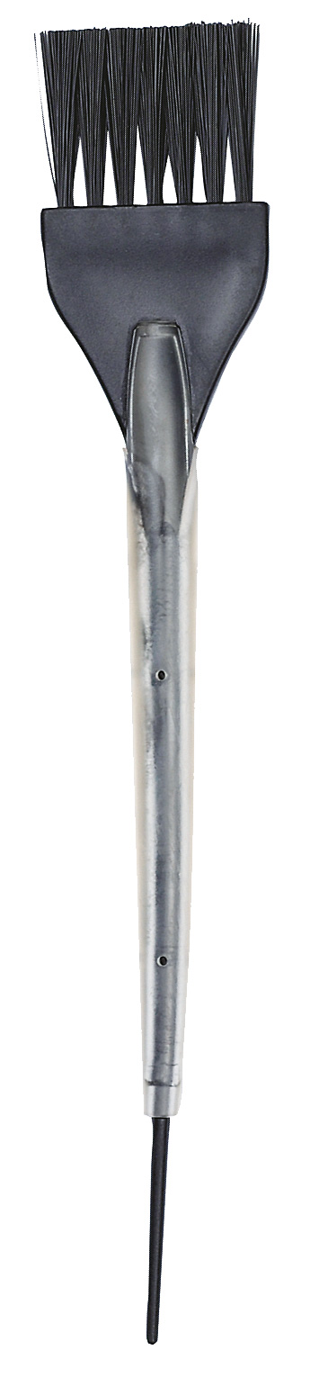 T-1099 Кисть для окрашивания DEWAL, черная, с черной прямой щетиной, с силиконовой ручкой, узкая 35м