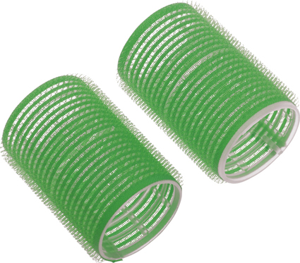 Бигуди-липучки DEWAL, зеленые d 20мм 12шт/уп. R-VTR8