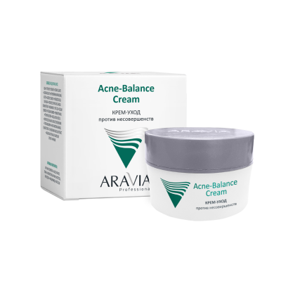 9213 Крем-уход против несовершенств Acne-Balance Cream 50 мл, ARAVIA Professional